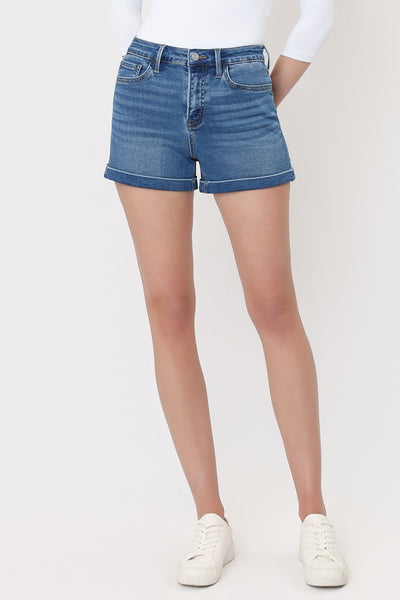 Vervet HR Cuffed Denim Shorts