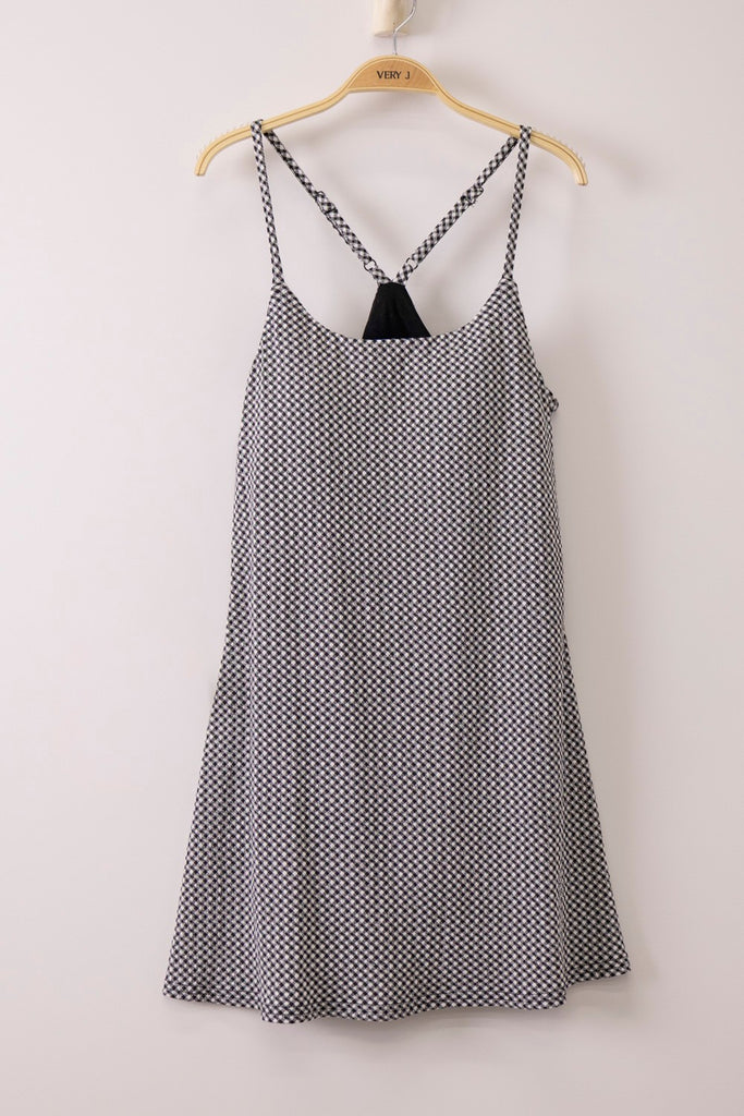 Textured Checkered Activewear Tennis Dress