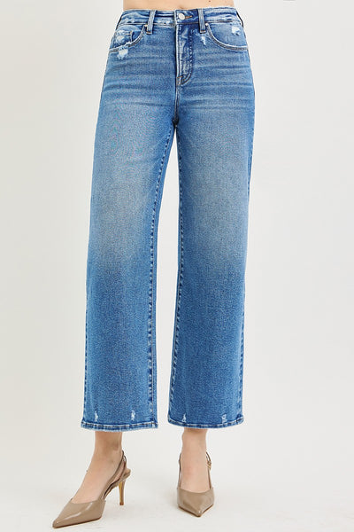 Risen TC High Rise Crop Wide Jeans