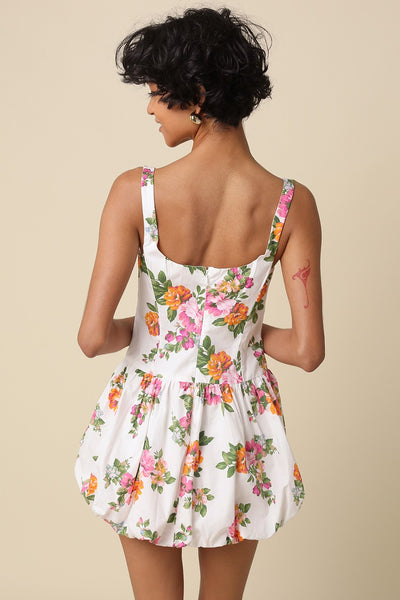 Luna Blossom Bubble Mini Dress