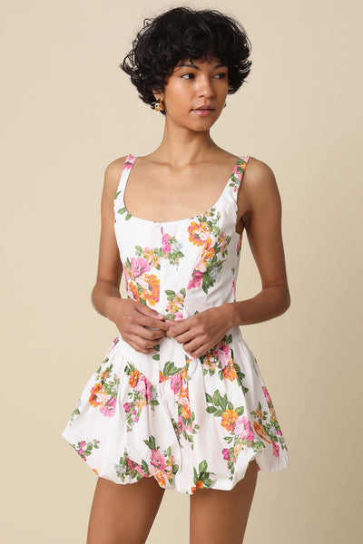 Luna Blossom Bubble Mini Dress
