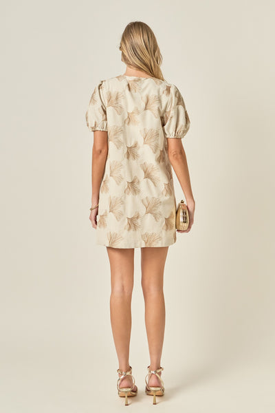 Embroidery Detail Mini Dress