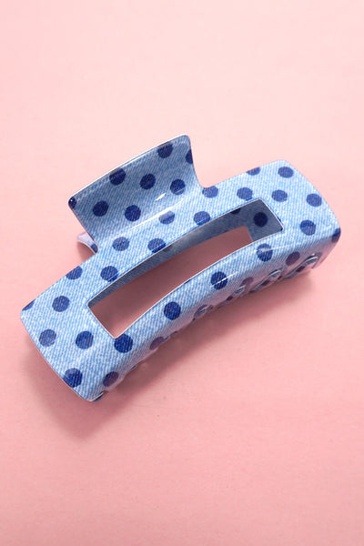 Polka Dot Hair Claw Clip