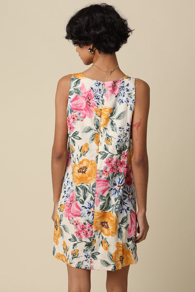 Sydnee Floral Round Neck Mini Dress