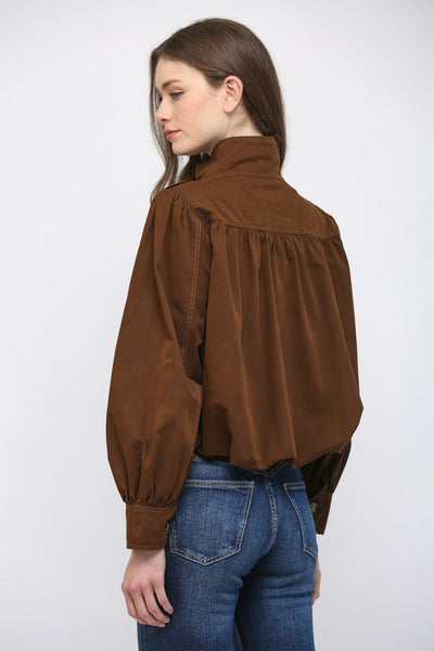 High Stand Collar Bomber Jacket