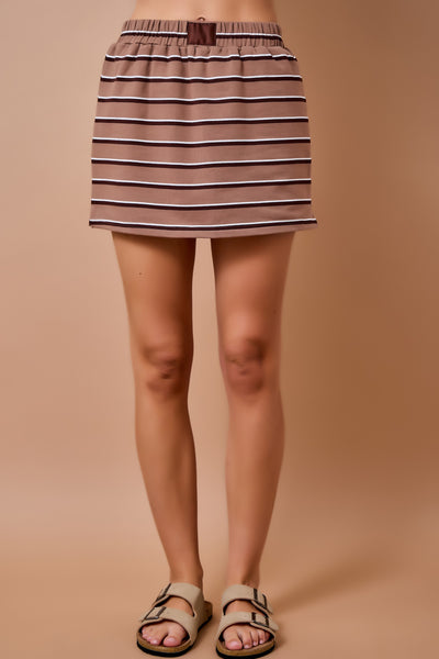 Striped Lounge Mini Skort
