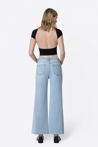 Vervet HR Two Tone Twist Wide Jeans