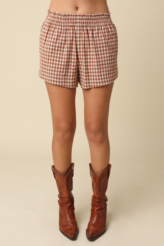 Sophie Gingham Check Shorts