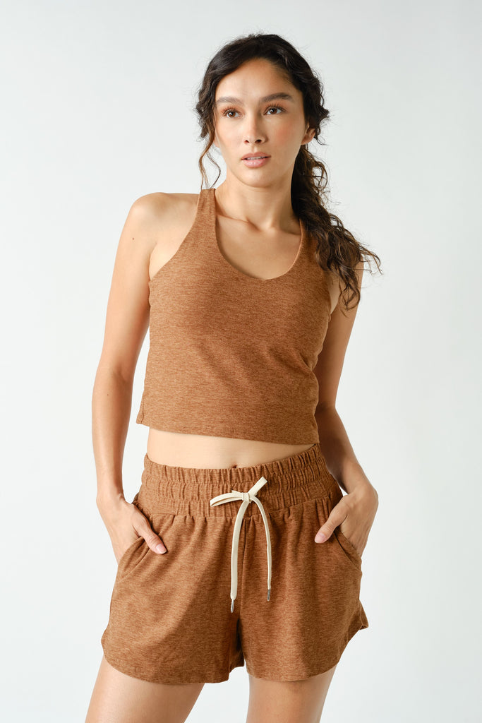 Courtside Active Crop Tank Top