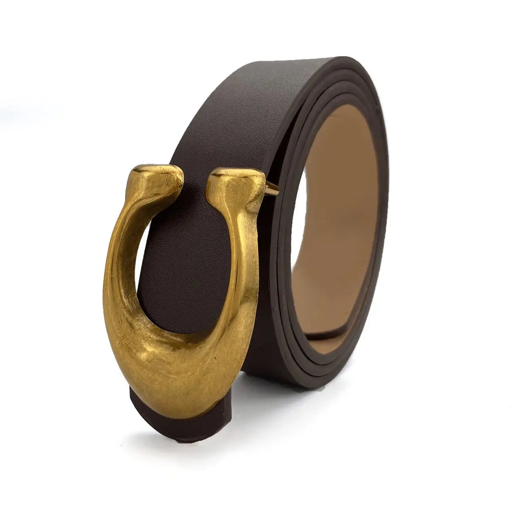 Retro U-Buckle Belt
