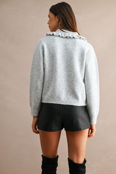 Faux Leather High Waist Mini Skort