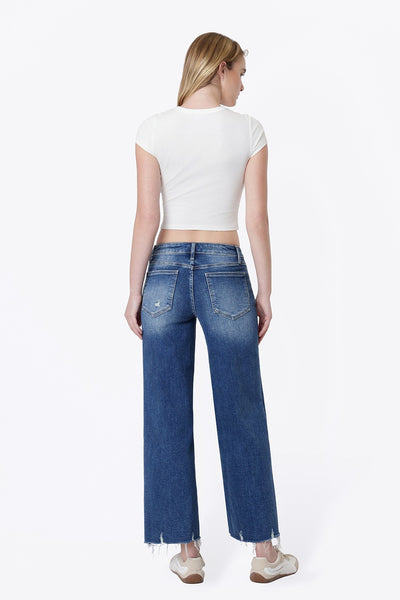 Vervet MR Raw Hem Wide Jeans