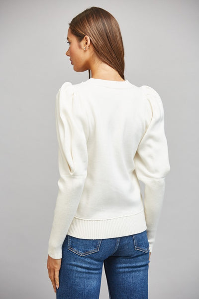 Voluminous Exaggerated Puff Sleeve Sweater
