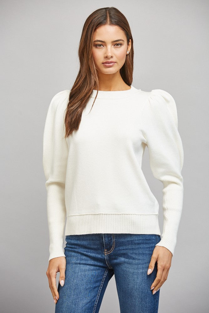Voluminous Exaggerated Puff Sleeve Sweater