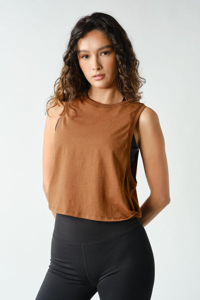 Relaxed Side-Knot Tank Top