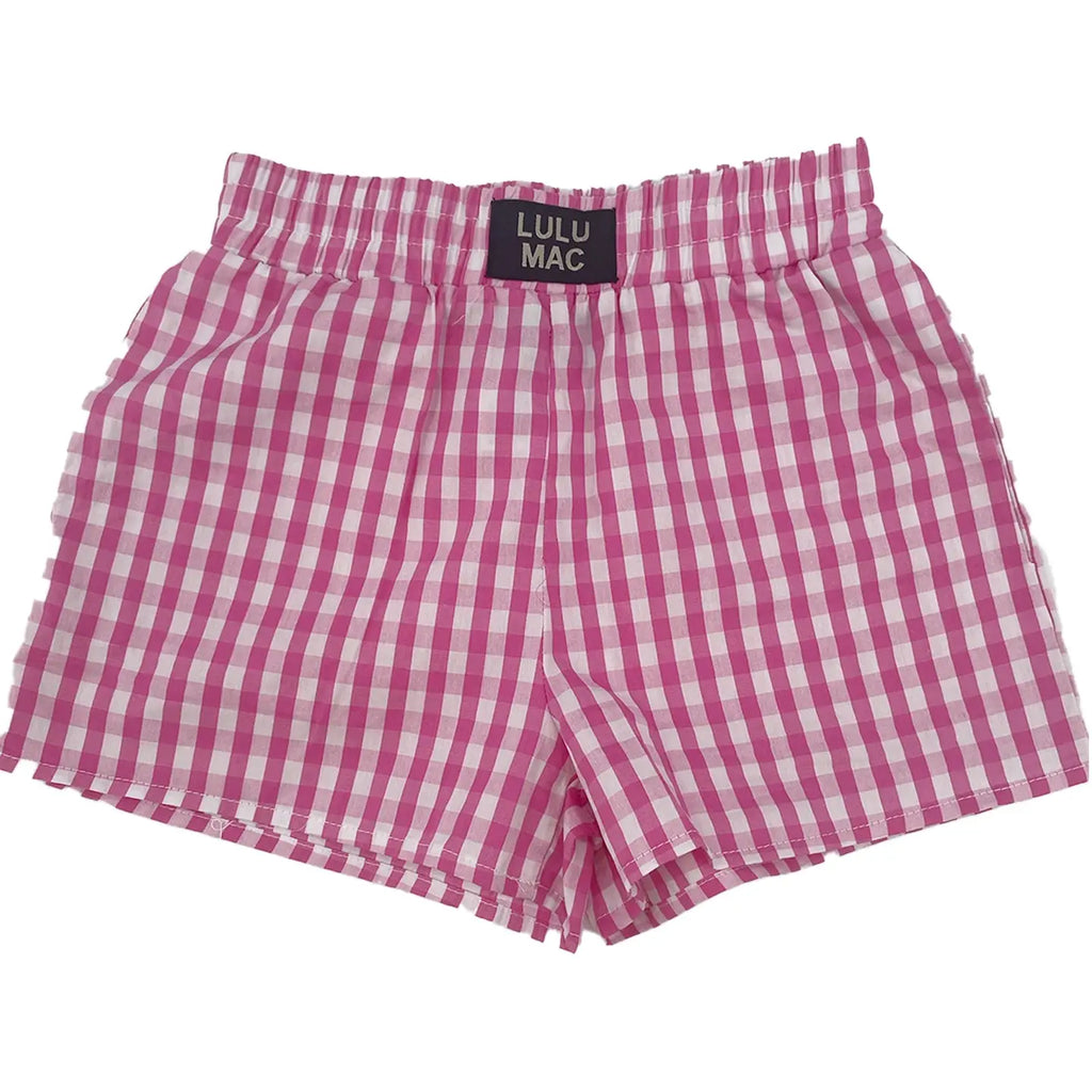 LuluMac Youth Gingham Boxer Shorts