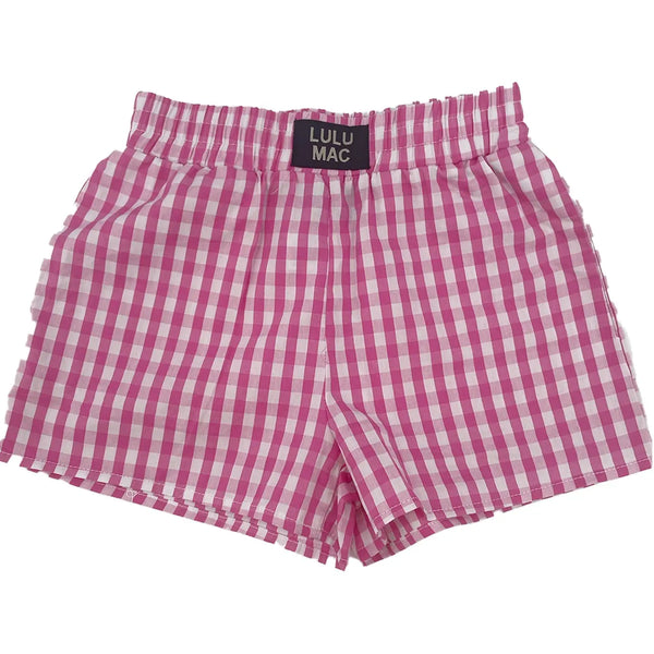LuluMac Youth Gingham Boxer Shorts