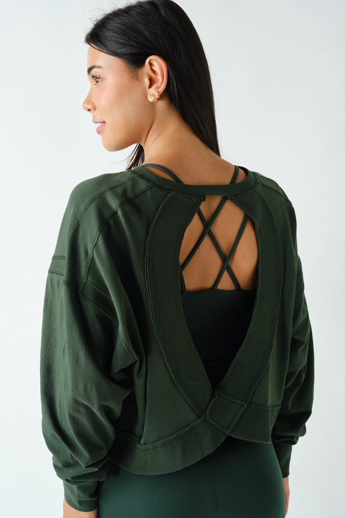 Open Back Long Sleeve Tee