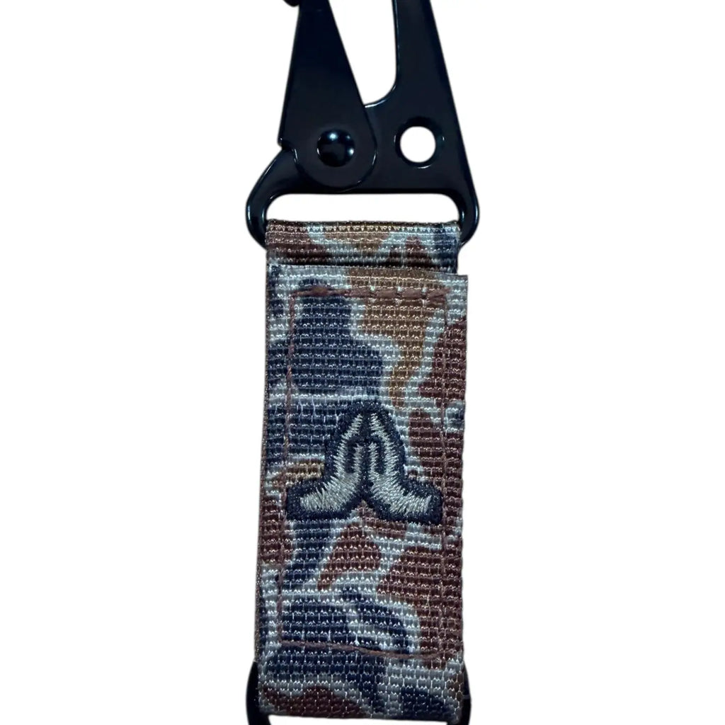Tap To Pray Sahara Camo Tactical Carabiner Keychain