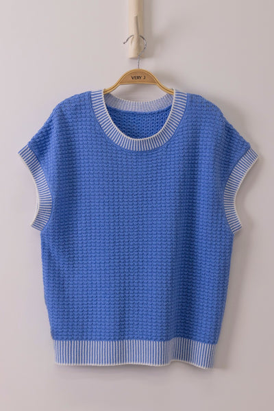Sleeveless Summer Knit Sweater Top