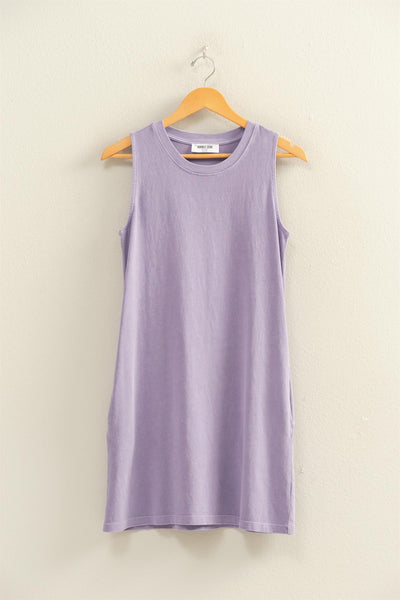 Round Neck Sleeveless Mini Dress