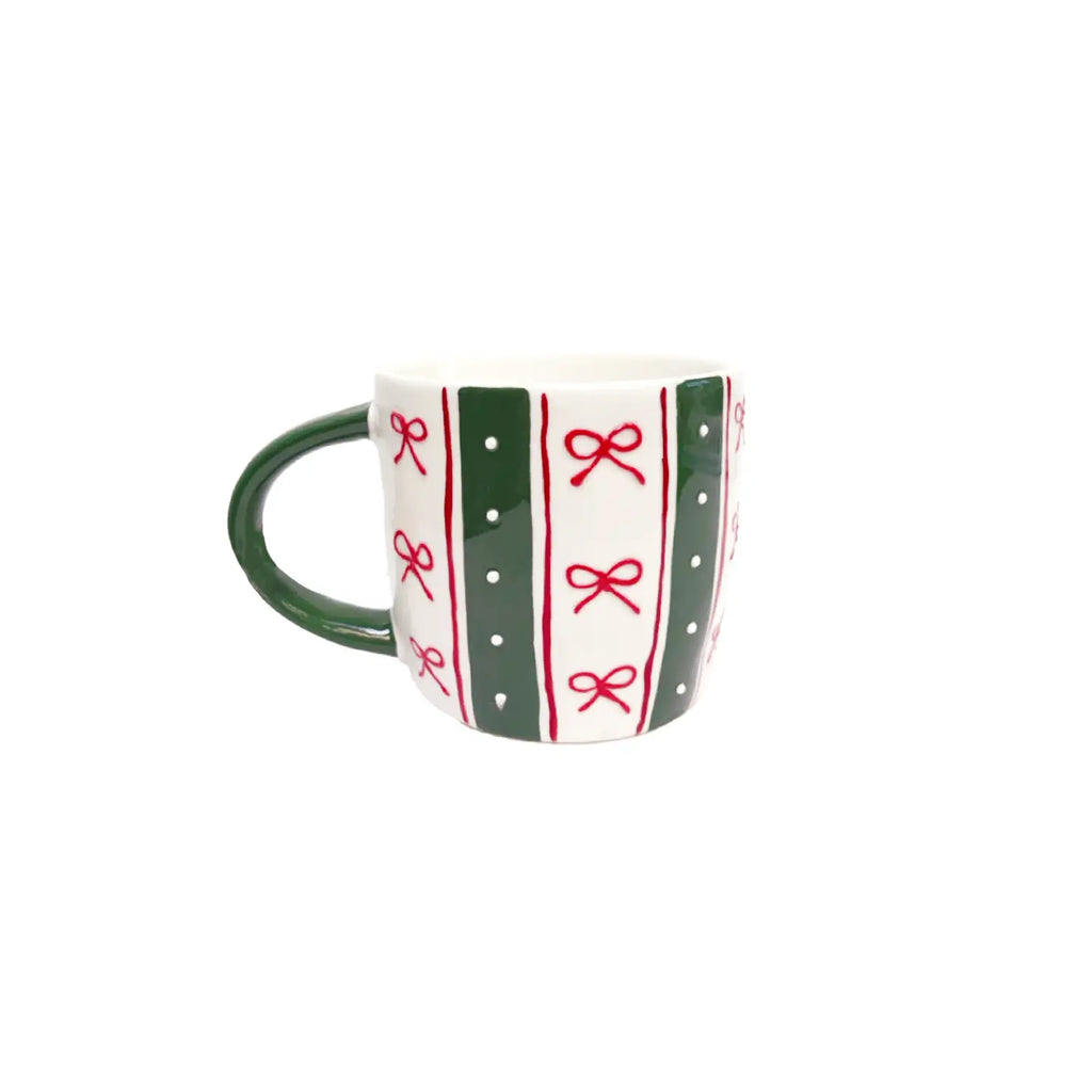 Peppermint Stripe Sculpted Mug