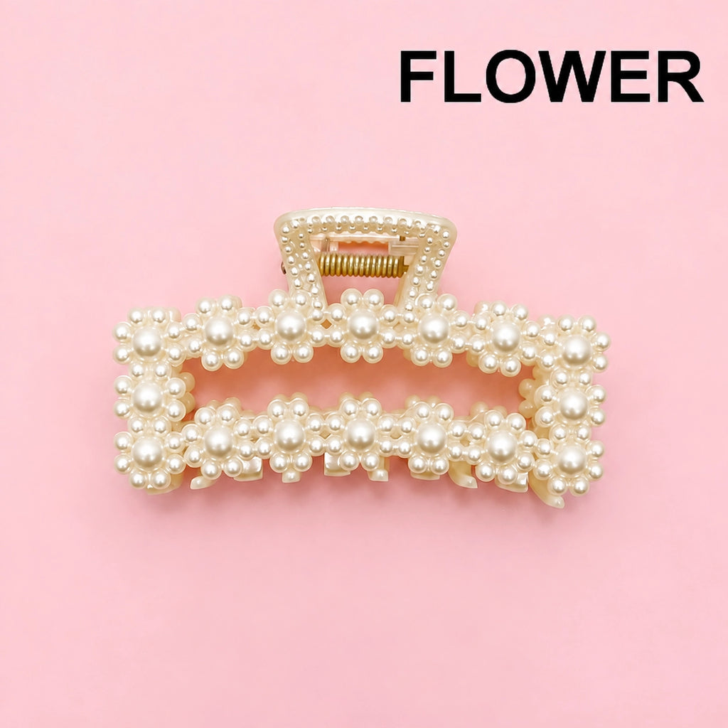 Pearl Hair Claw Clips