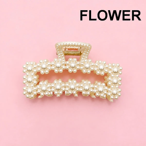 Pearl Hair Claw Clips