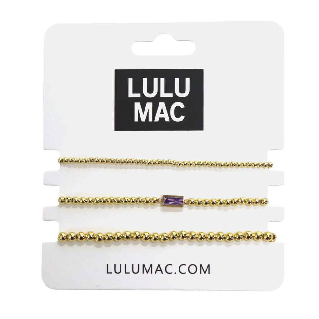 Lulu Mac February Bracelet Set