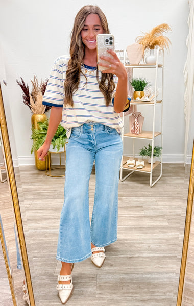 Striped Cotton Relaxed Fit Tee