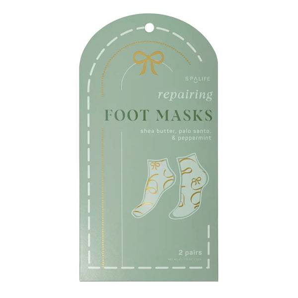 Christmas Holiday Foot Mask w/ Palo Santo & Peppermint 2ct