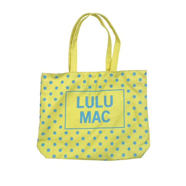 Lulu Mac Polka Dot Canvas Tote