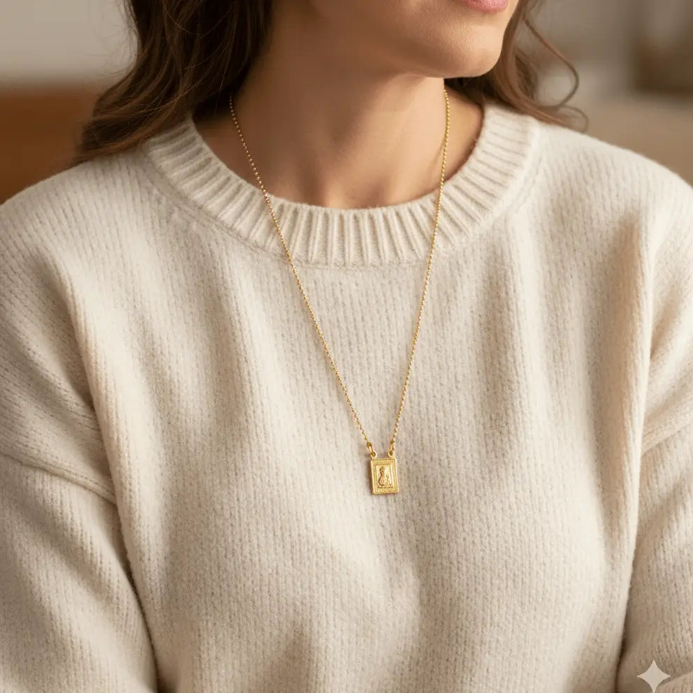 Scapular Dainty Pendants Necklace (No Clasp)