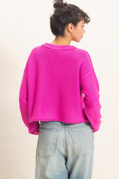 Seam Detail Oversized Sweater