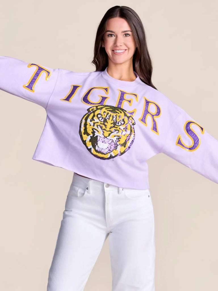 The Stadium Sequin Crewneck Pullover