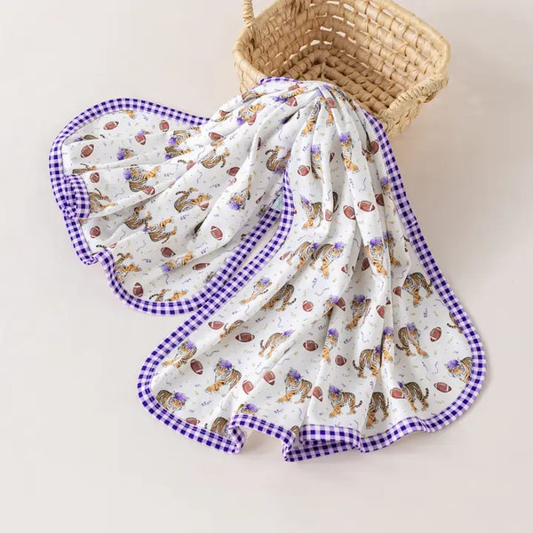Kickoff in Louisiana Organic Cotton Swaddle