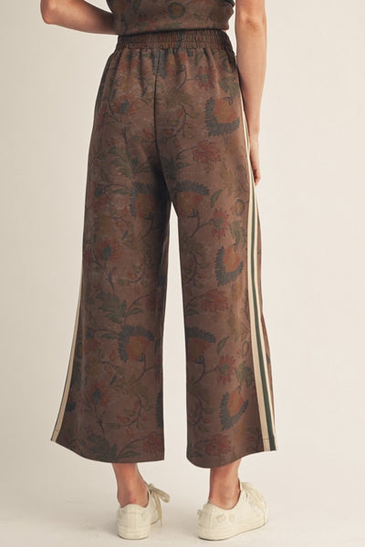 Zip Up Floral Top & Pants Set