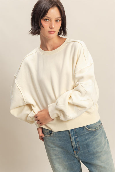 Star Patch Crewneck Sweatshirt