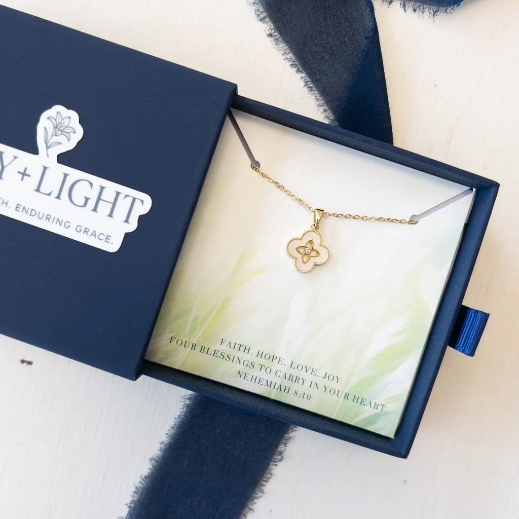 Lily + Light Clover Necklace