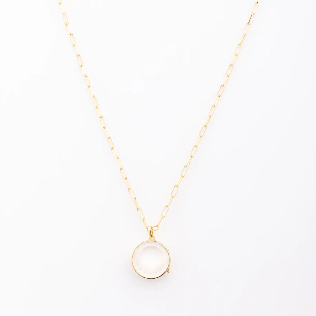 Michelle McDowell Juliette Round Locket Necklace