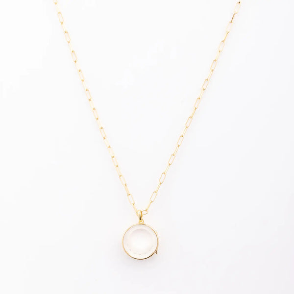 Michelle McDowell Juliette Round Locket Necklace