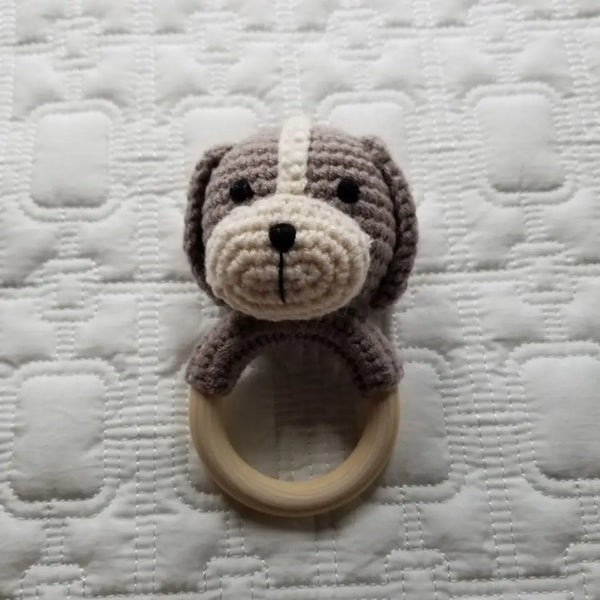 Handmade Cotton Knit Dog Rattle