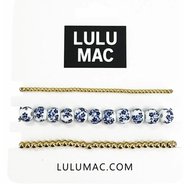 Lulu Mac Gold Ceramic Bracelet Set