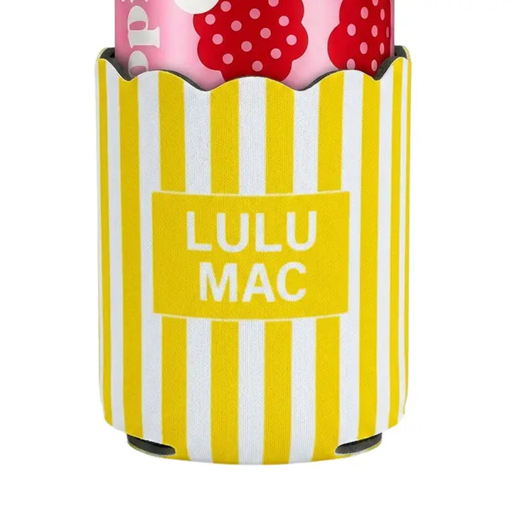 Lulu Mac Yellow Stripe Koozie