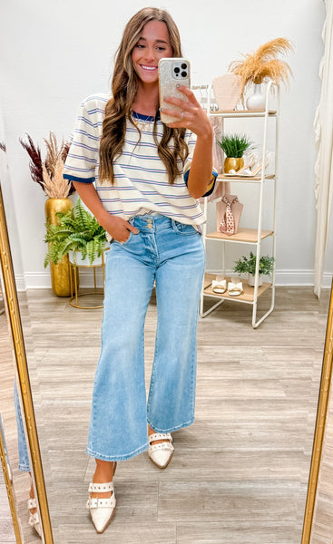 Striped Cotton Relaxed Fit Tee