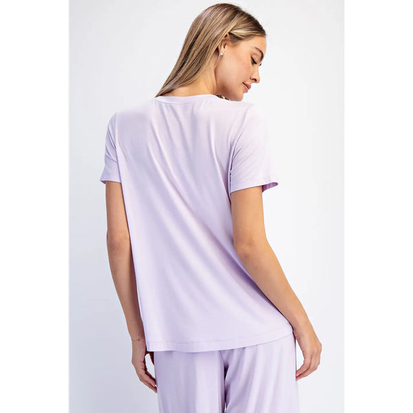 Viscose Modal Short Sleeve Top