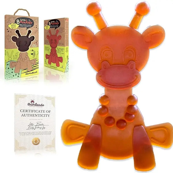 Natural Rubber & Baltic Amber Teether