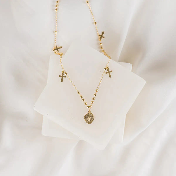 Behold Necklace - Stainless Steel - Gold