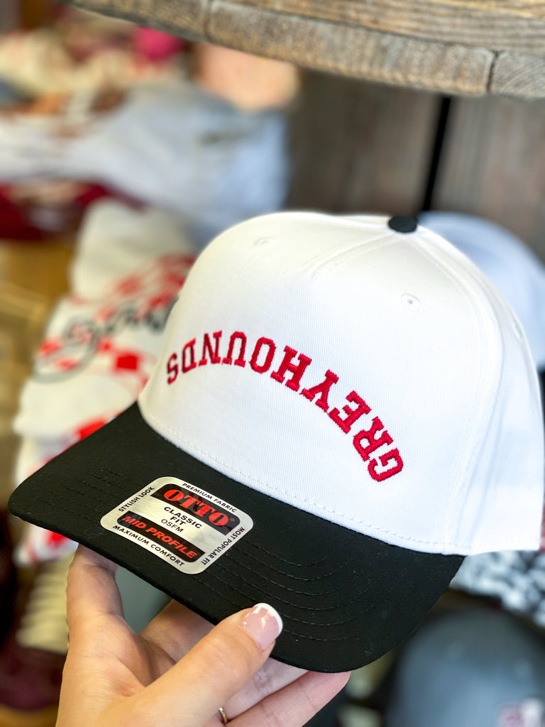 Upside Down Greyhounds Embroidered Trucker Hat