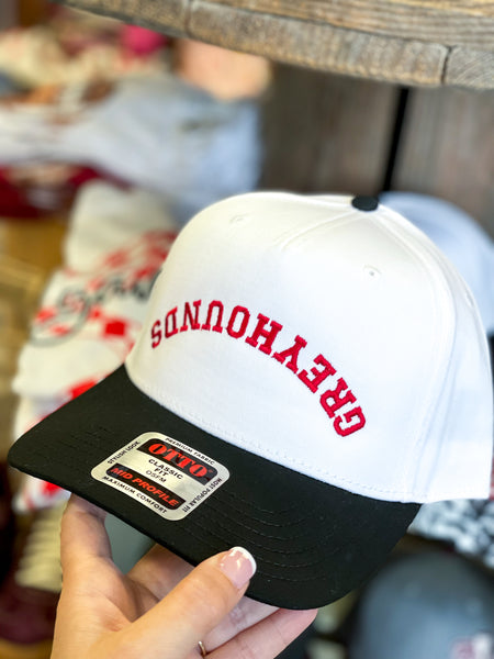 Upside Down Greyhounds Embroidered Trucker Hat